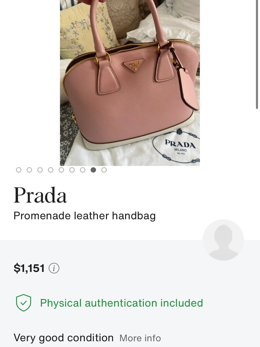 Prada Pink Saffiano Dome Satchel with White Base and Gold Hardware - Picture 3 of 15